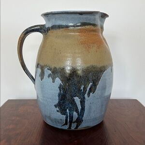 Large Handthrown Ceramic Pitcher